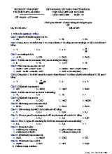Đề thi khảo sát kiến thức chuẩn bị cho năm học mới môn Hóa học Lớp 10 - Mã đề 209 - Năm học 2019-2020 - Trường THPT Liễn Sơn